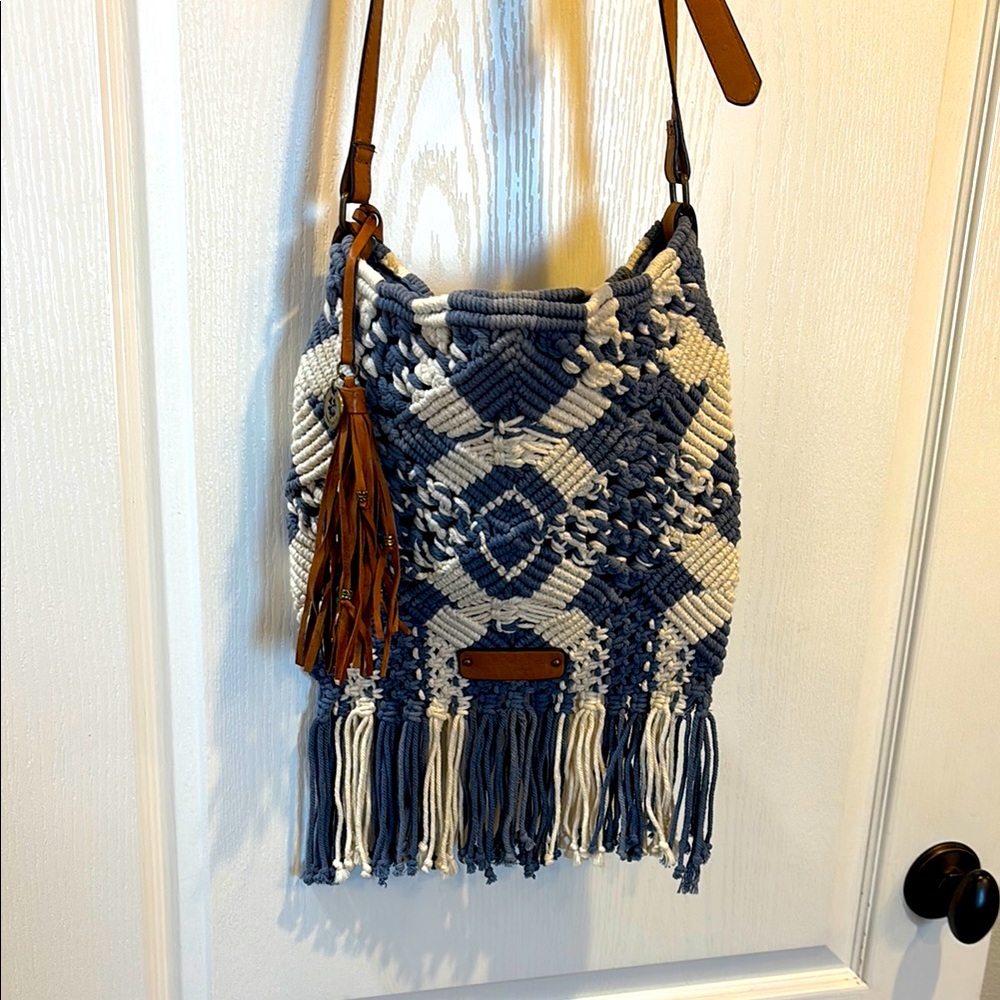Lucky Brand Boho Macrame Crossbody
